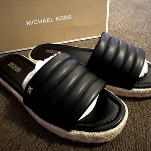 MICHAEL Michael Kors Women's Royce Espadrille Slides Black